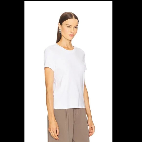 Enza Costa Supima Cotton Essential Short Sleeve Tee - Picture 2 of 12
